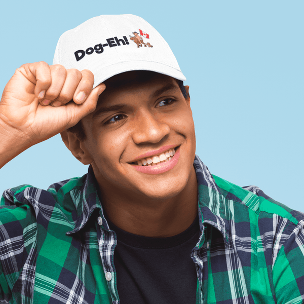 Embroidered Dog-Eh! Logo Twill Hat Printify